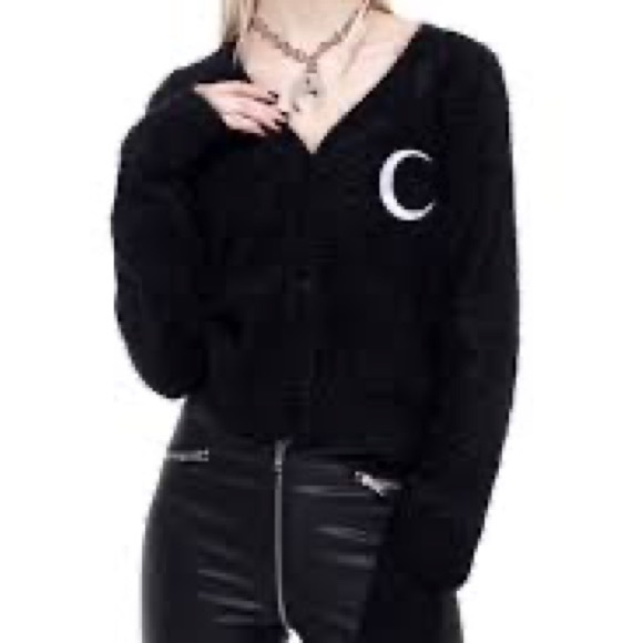 NWT KILLSTAR Crescent Knit Cardigan - Picture 3 of 7